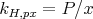 kHpx=P/x